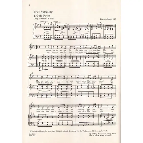 Lieder - Winterreise op.89 - vozes medias