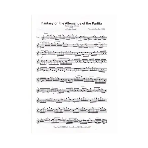 Fantasy On The Allemande Of The Partita Improvising On Bach