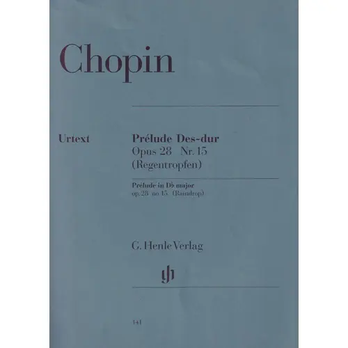 Prelude Des Dur - Op.28 N.15  (Regentropfenprel.) - Urtext