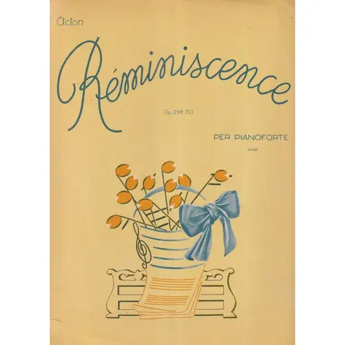 Reminiscence - Op.298 N.1- melodie  para piano (Edição Antiga)