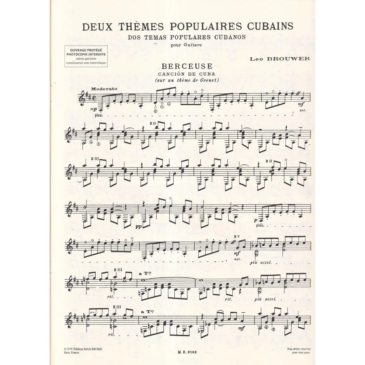 Deux Themes Populaires Cubains