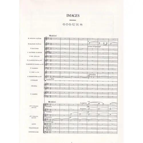 Images, Jeux and the Martyrdom of St.Sebastian suite - full score