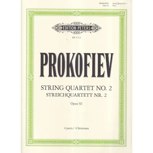 Streichquartett N.2 - Op.92  (partes)
