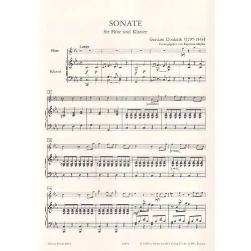Sonate C major - Flute And Piano