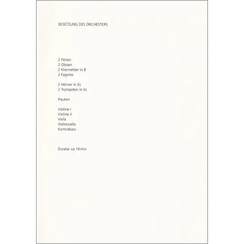 Konzert Fur Waldhorn Und Orchester N.1