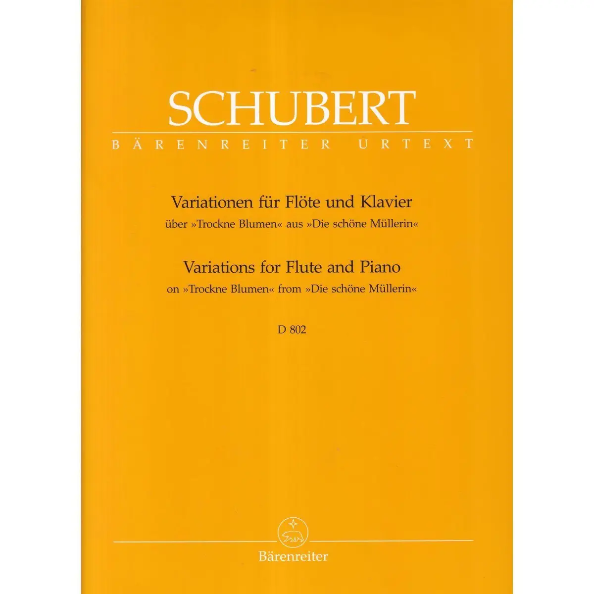 Variations for flute and piano D 802 on Trockne Blumen from Die Schone Mullerin