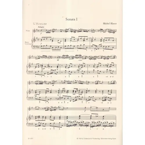 Sechs Sonaten Fur Flote - Op.2 - Vol.1
