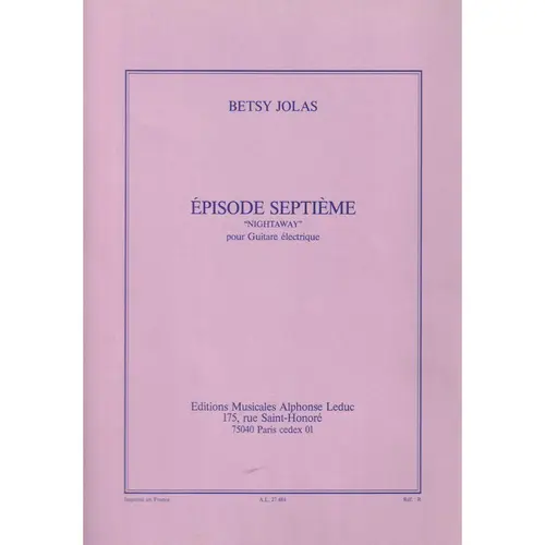 Episode Septime - Nightway - Pour Guitare Electriq
