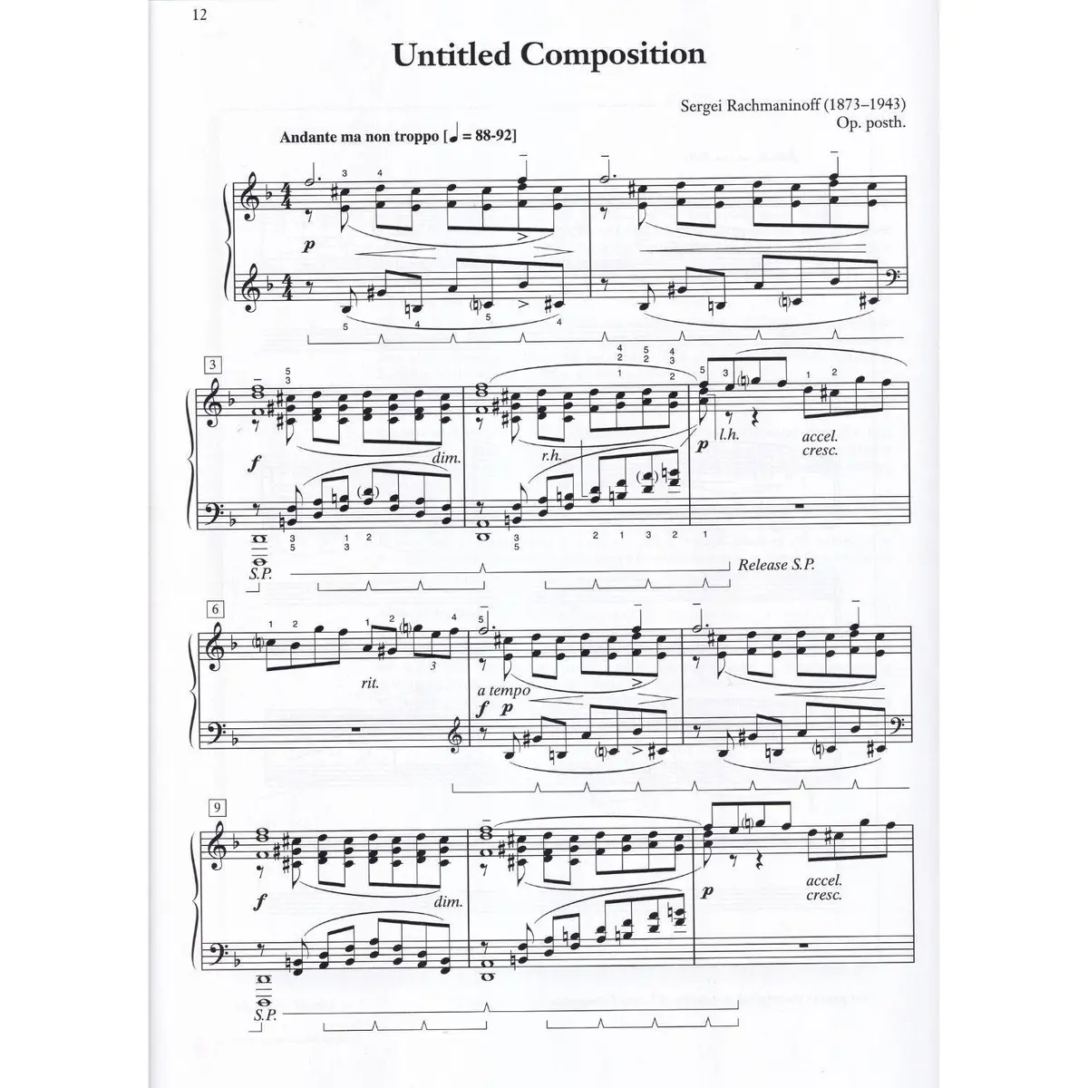 Rachmaninoff - 10 Selected Piano Works