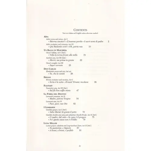 Great Verdi Arias For Soprano