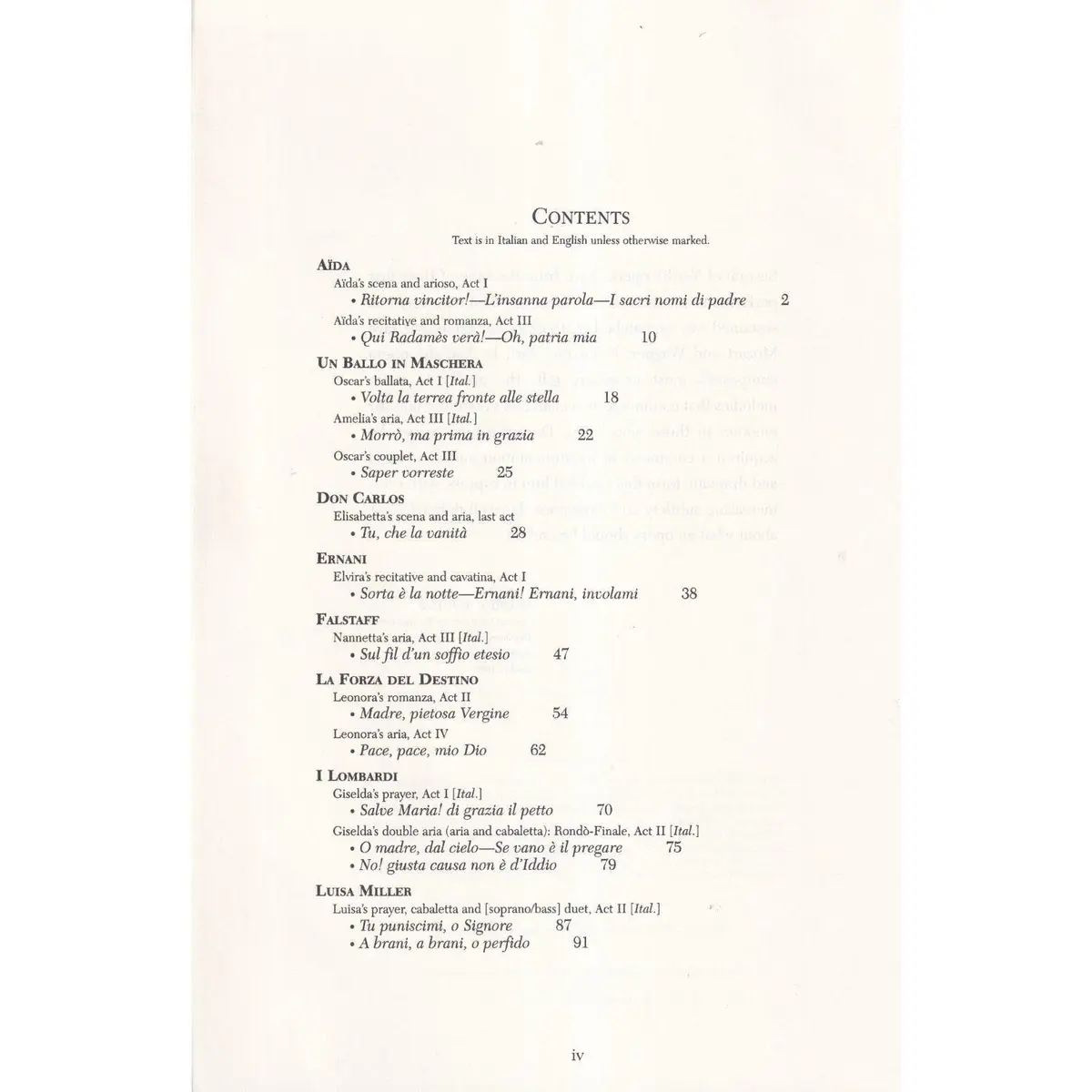 Great Verdi Arias For Soprano