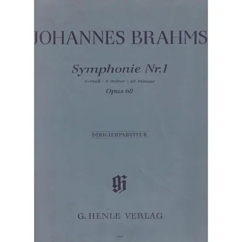 Symphonie N.1 C-Moll Op.68 - full score
