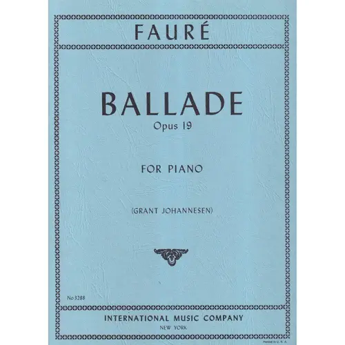 Ballade - Op.19 For Piano