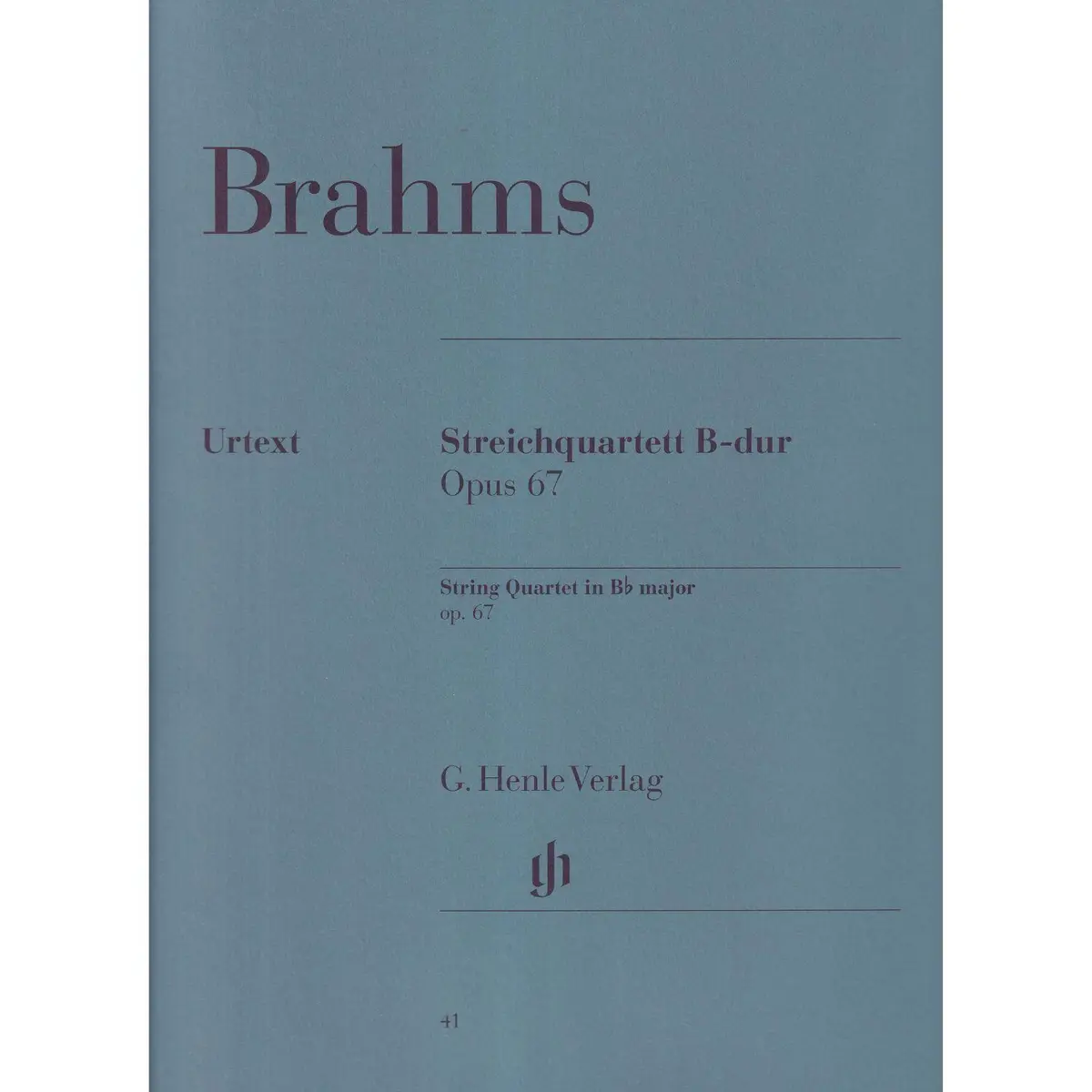 Streichquartett B-Dur - Op.67 - Partes  Urtext
