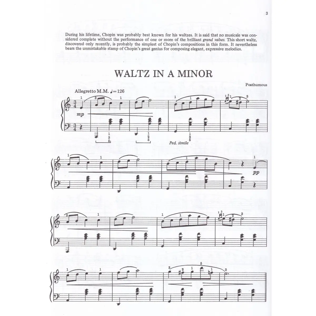 Chopin - 14 Of His Easiest Piano Selections - Alfred Masterwork Edition