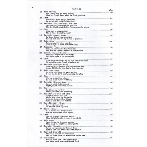 Elijah - Op. 70 - Vocal Score