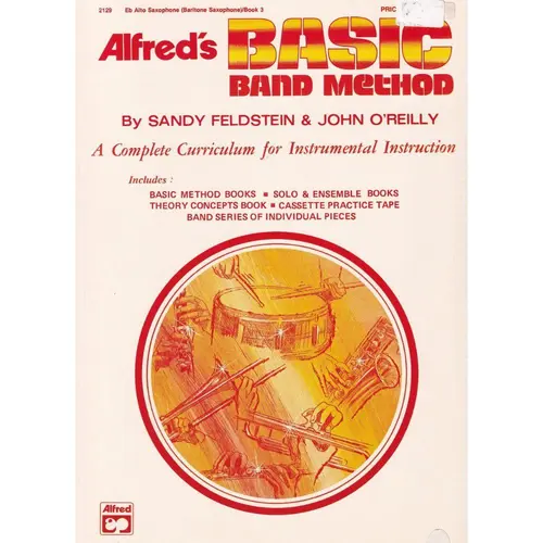 Alfred's basic band method - Eb alto saxophone ( baritone saxophone) book 3