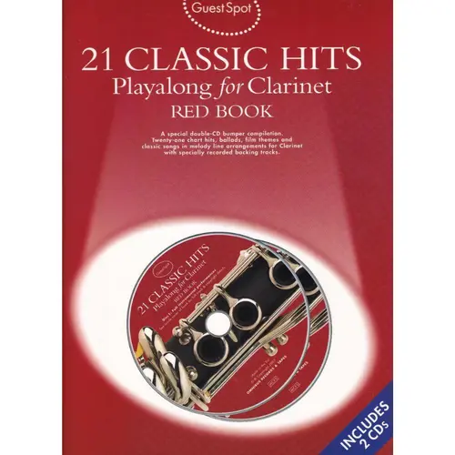 21 Classic Hits - Playalong For Clarinet-Red Book