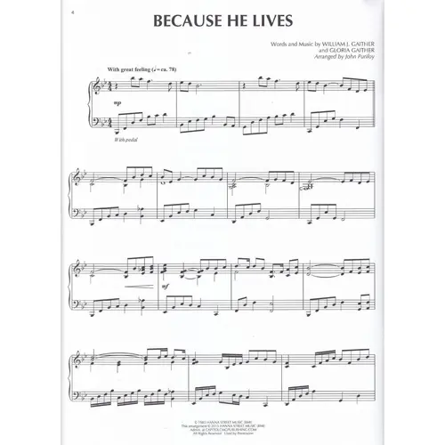 Sacred Classics For Solo Piano