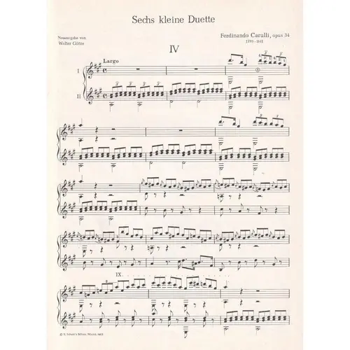 Sechs kleine Duette - Op.34 V.2  (N.4-6)
