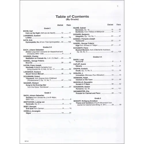 Repertoire Classics For Clarinet