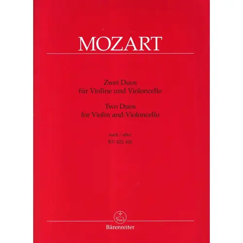 Two duos for violin and violoncello after KV 423,424