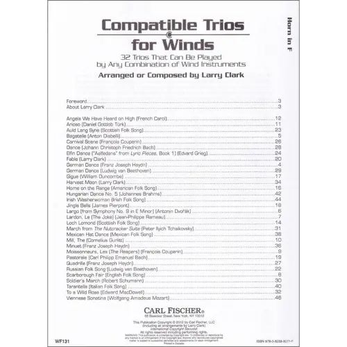 Compatible Trios For Winds (Trompa)