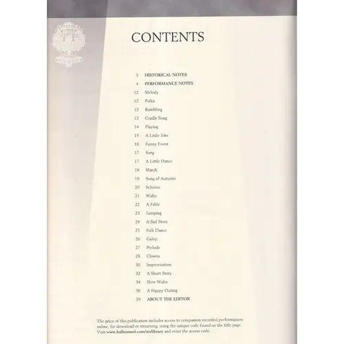 24 Pieces For Children Op. 39  - Schirmer Performance Editions