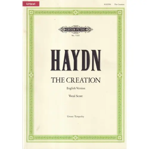 The Creation - Vocal Score - English Version