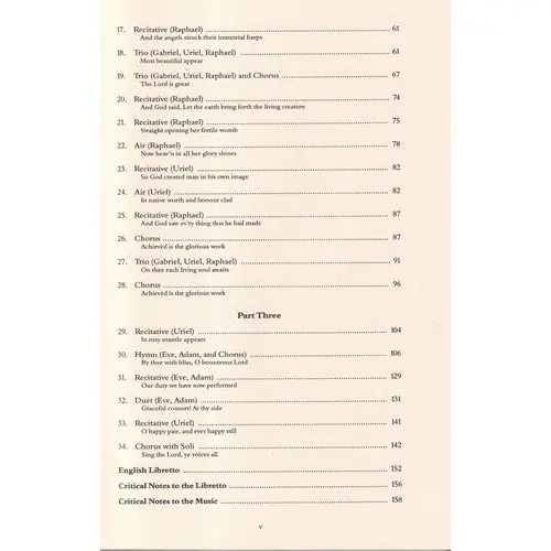 The Creation - Vocal Score - English Version