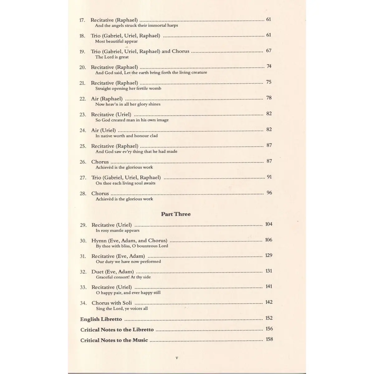 The Creation - Vocal Score - English Version