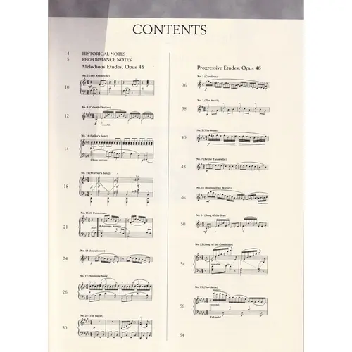 Selected Studies Op.45 E Op.46 - Schirmer Performance Editions