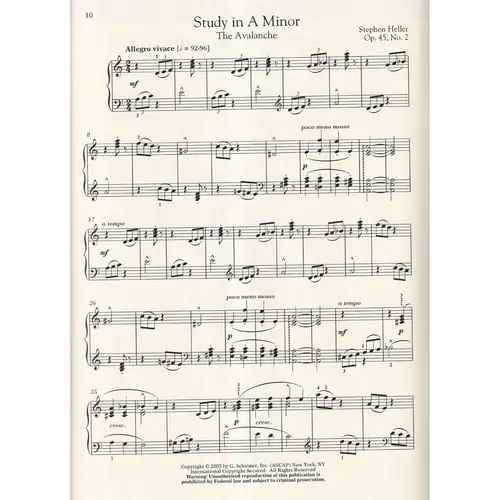 Selected Studies Op.45 E Op.46 - Schirmer Performance Editions