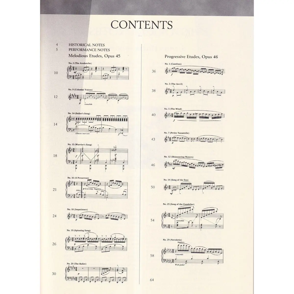 Selected Studies Op.45 E Op.46 - Schirmer Performance Editions