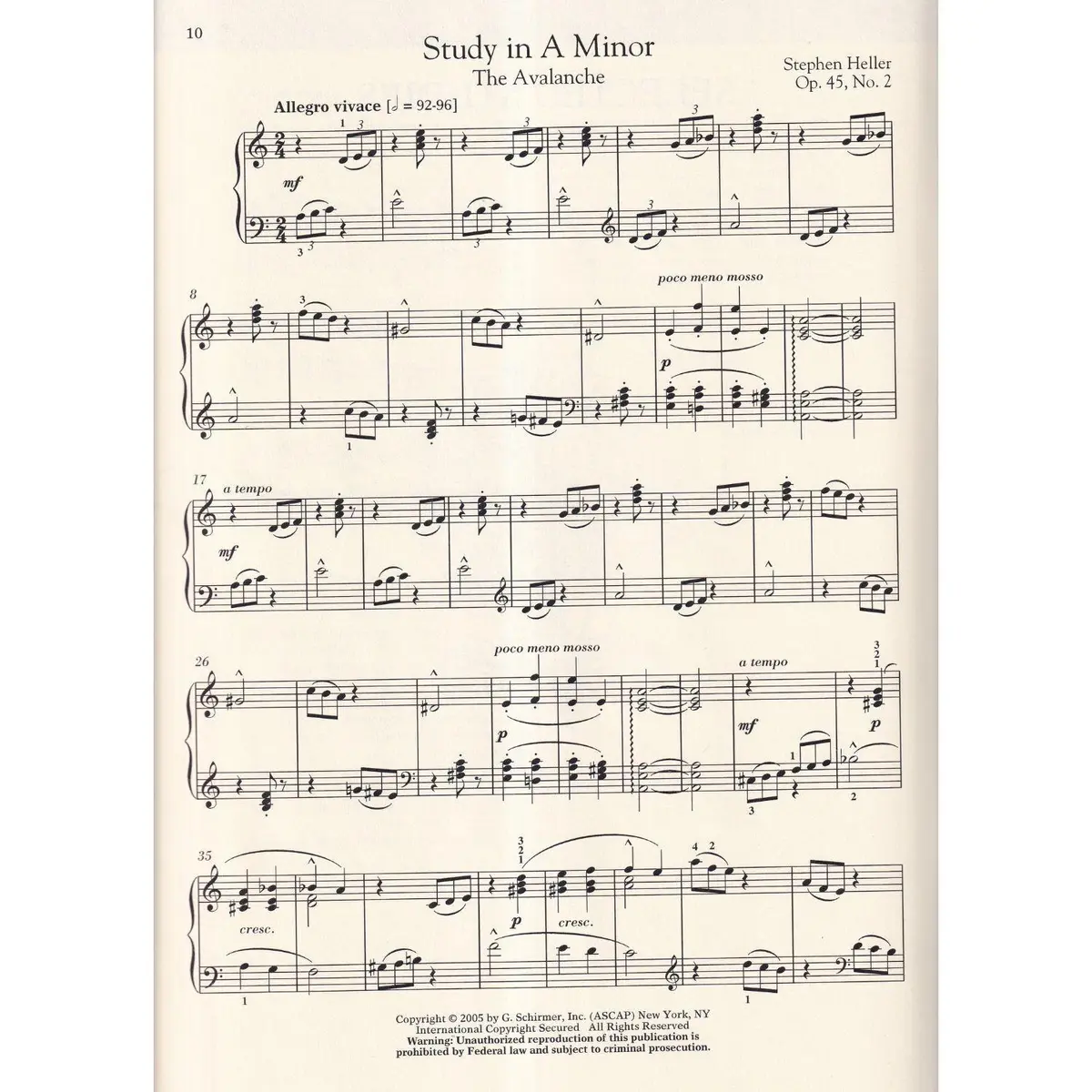 Selected Studies Op.45 E Op.46 - Schirmer Performance Editions