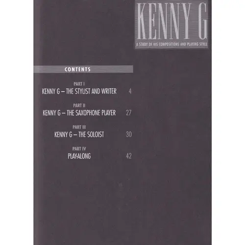 Kenny G - A Study Of His Compositions And Playing Style
