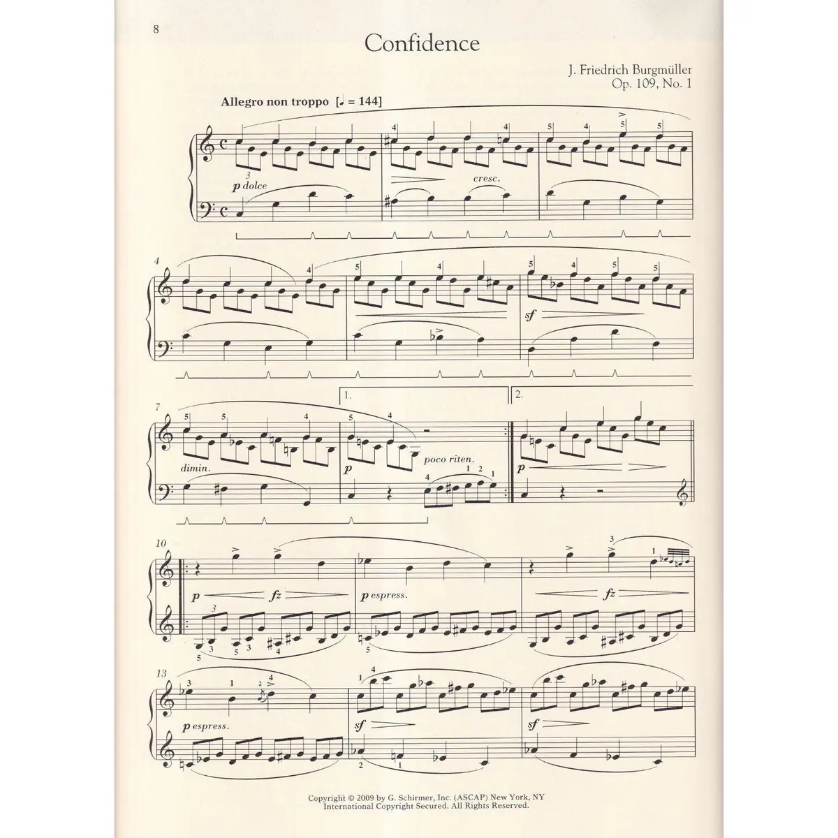 18 Characteristic Studies Opus 109 - Schirmer Performances Editions