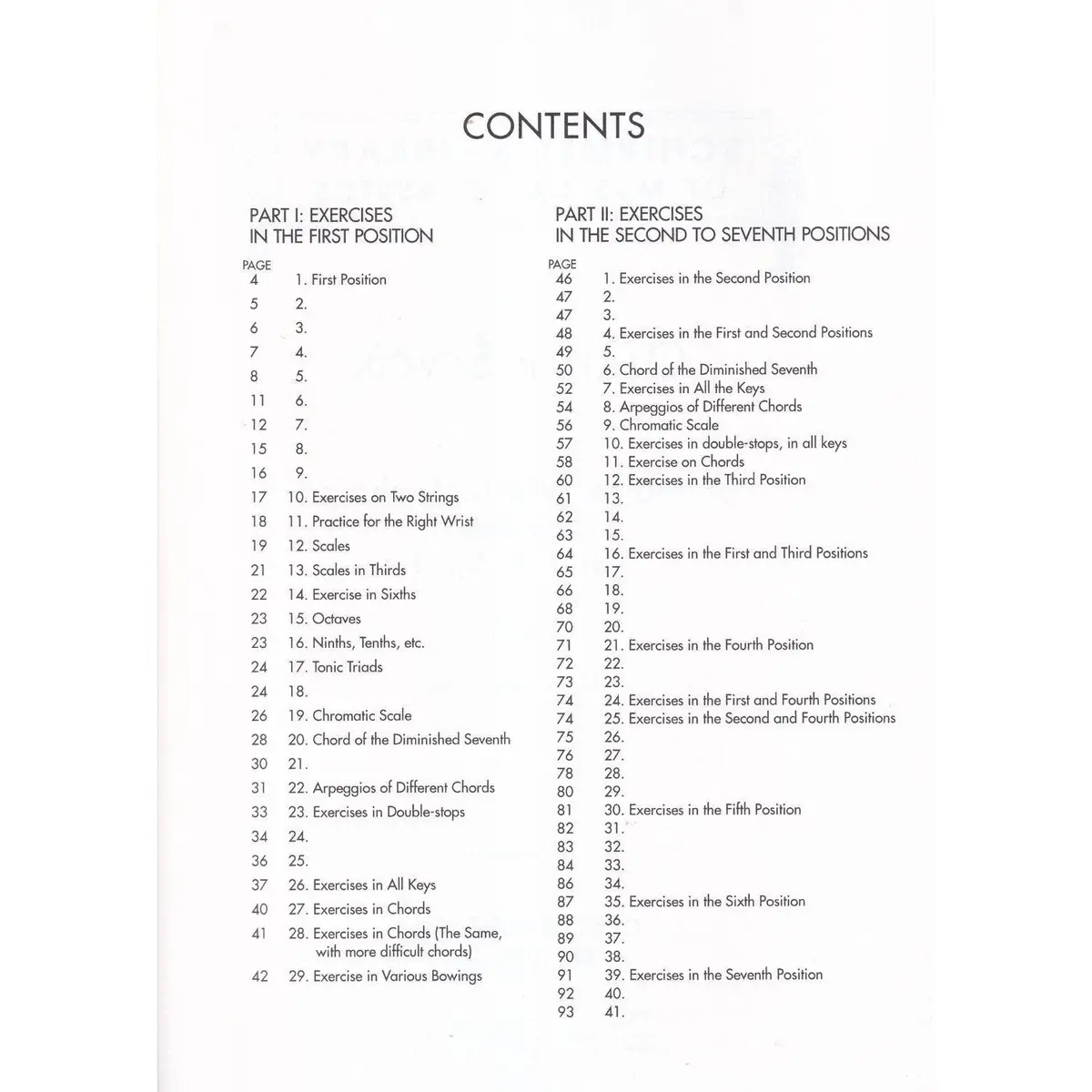 The School Of Violin Technics Complete Parts I-Iv,Op.1