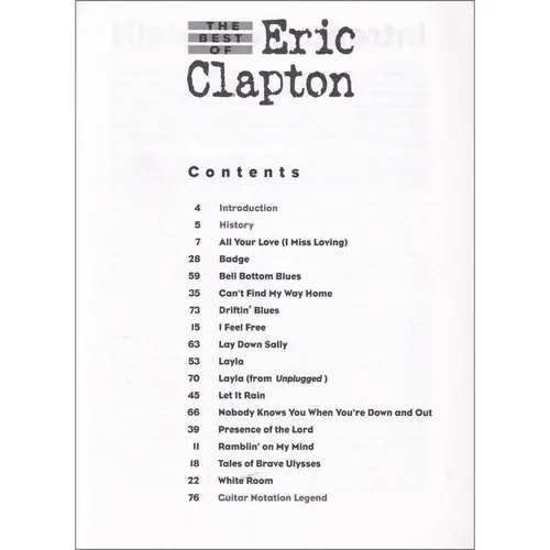Best Of Eric Clapton - Exemplar Antigo