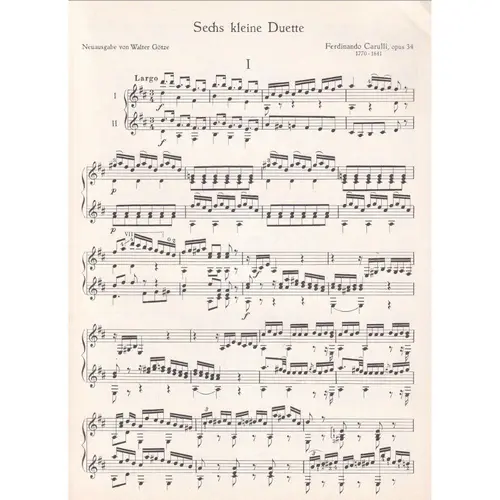 Sechs Kleine Duette - Op.34 (N.1-3)