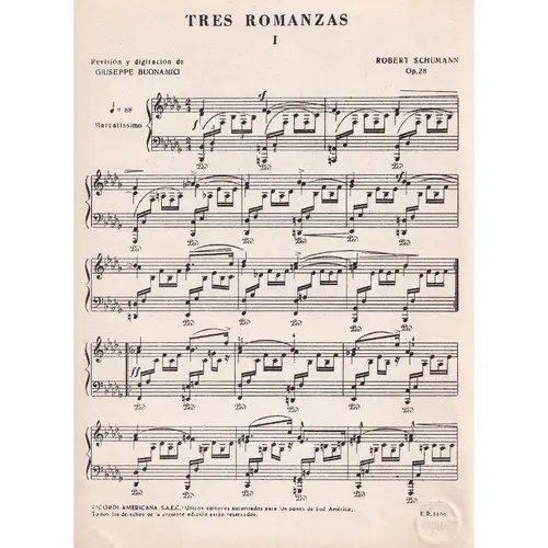 Tres Romanzas - Op.28