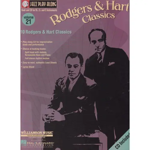 Rodgers And Hart- Jazz Play Along Vol.21