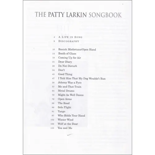 Patty Larkin Songbook,The