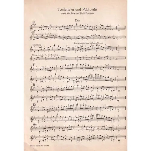 Tonleitern Und Akkorde (Escalas)  (Edição Antiga)
