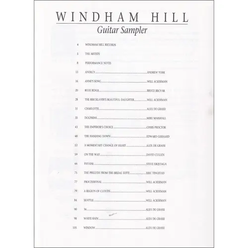 Windham Hill - Guitar Sampler - Exemplar Antigo
