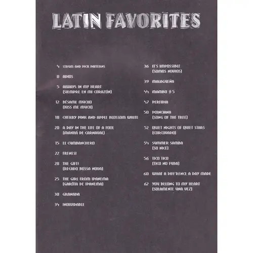 Latin Favorites - Easy Guitar - Exemplar Antigo