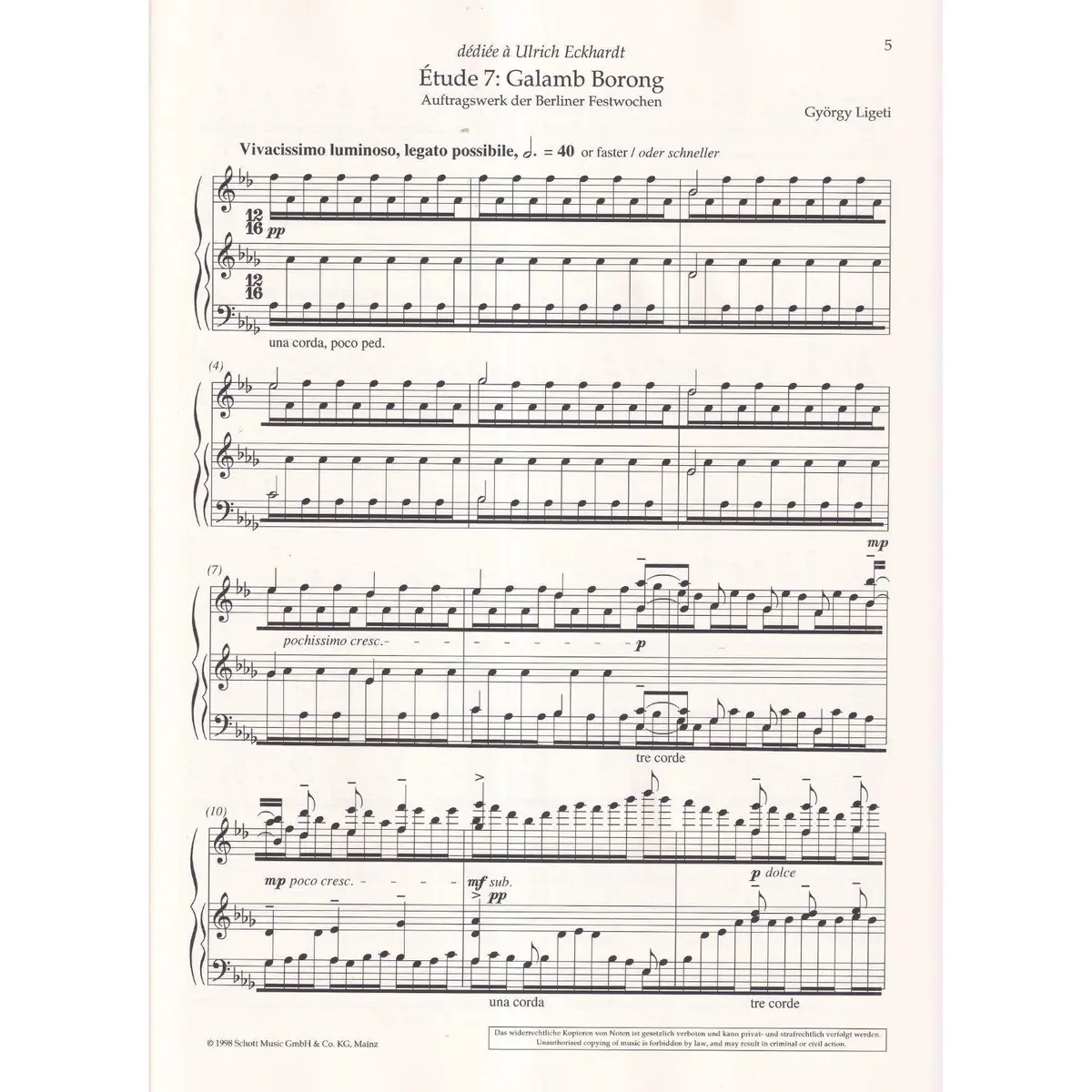 Études Pour Piano - Deuxième Livre
