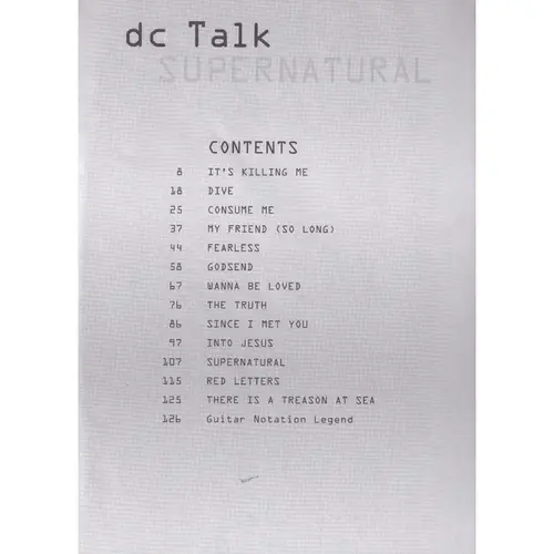 Dc Talk Supernatural - Exemplar Antigo