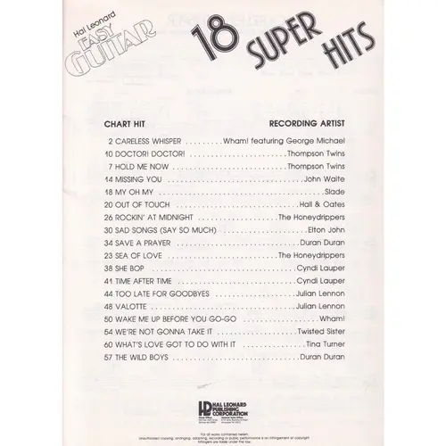 18 Super Hits