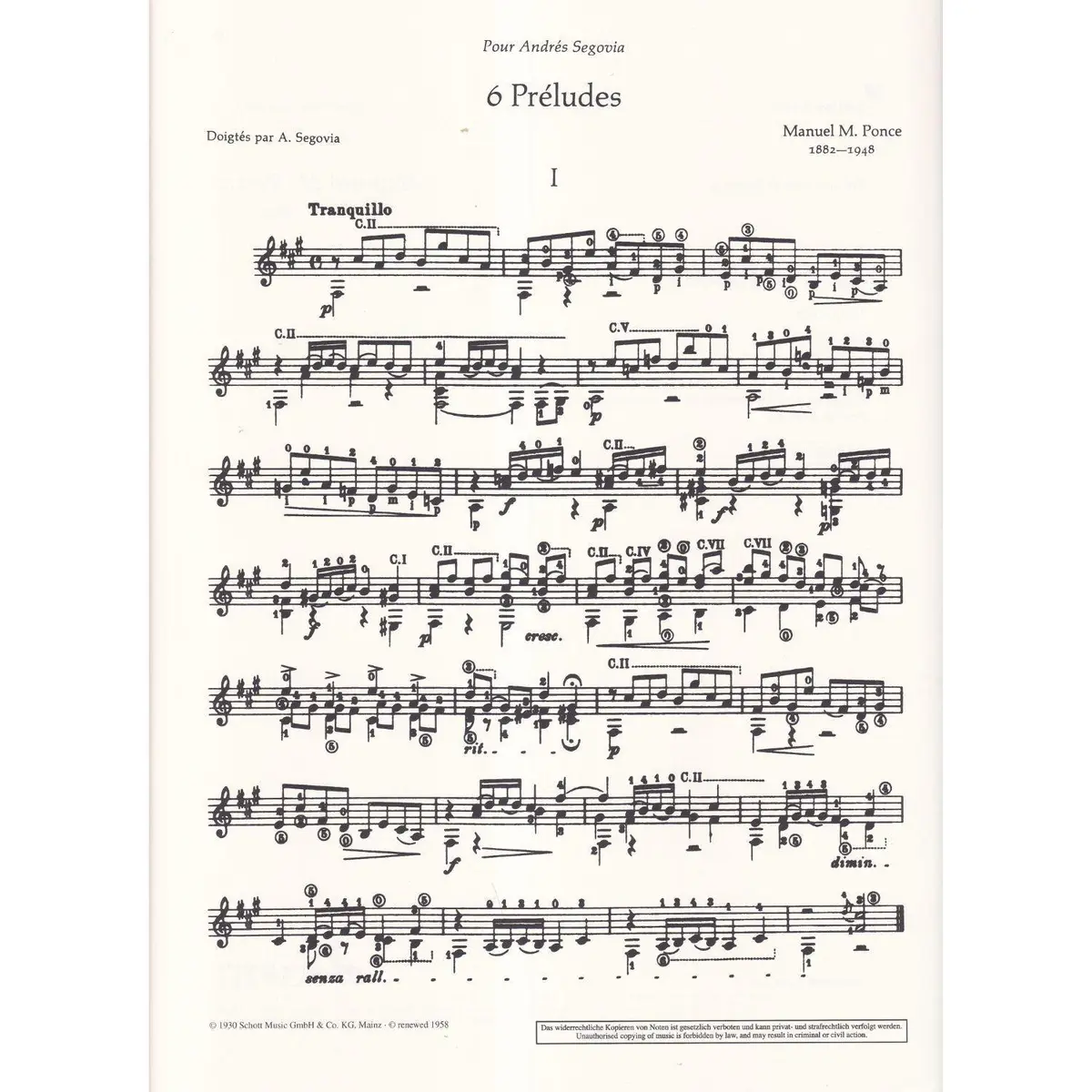12 Preludes For Guitar